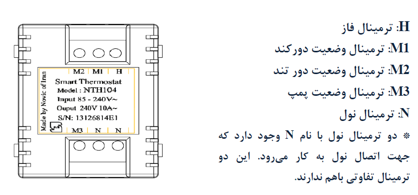 ترمینال های ترموستات نویک