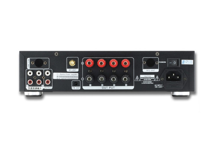 پشت آمپلیفایر رومیزی چهار کانال SOS JX600