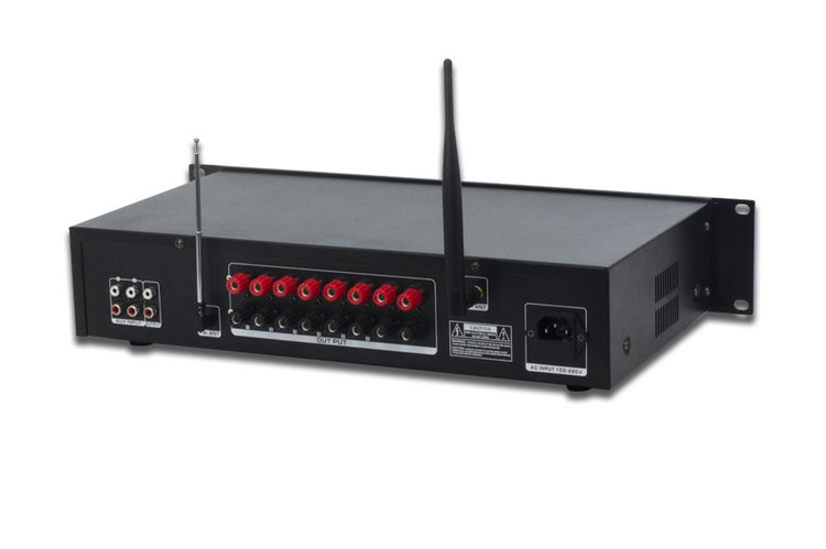 ورودی و خروجی های آمپلیفایر رومیزی هشت کانال SOS JX600-8