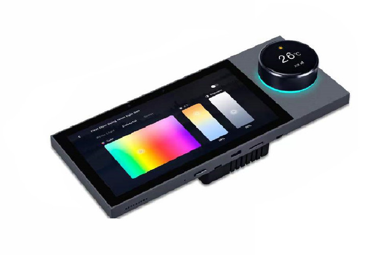 تصویر تاچ پنل صوتی اندرویدی SOS مدل JX6Tuya از بغل