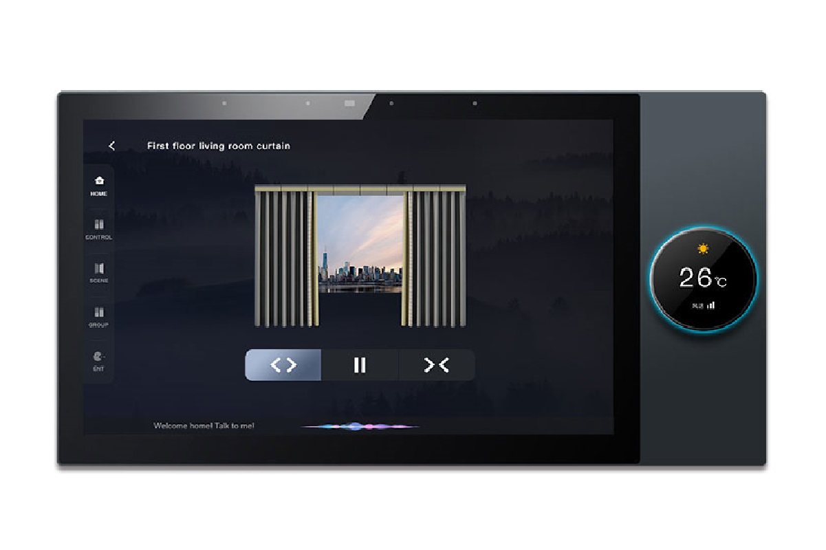 کنترل پرده با تاچ پنل ده اینچ SOS
