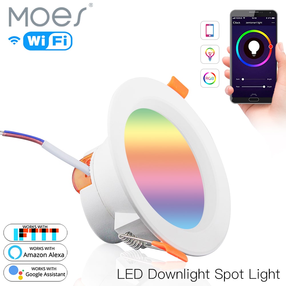 پنل LED هوشمند WB-LZD7- RCW برند MOES