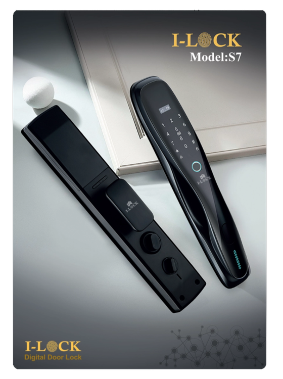 دستگیره هوشمند موتورایز با ریموت و تشخیص رمز برند I-LOCK مدل S7