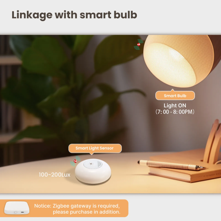 سنسور نور هوشمند ZIGBEE برند MOES مدل: ZSS-QY-LS-C