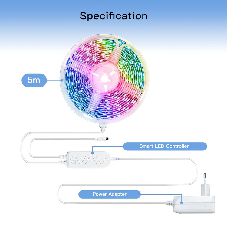 ریسه نوری هوشمند RGB وای فای _ MOES