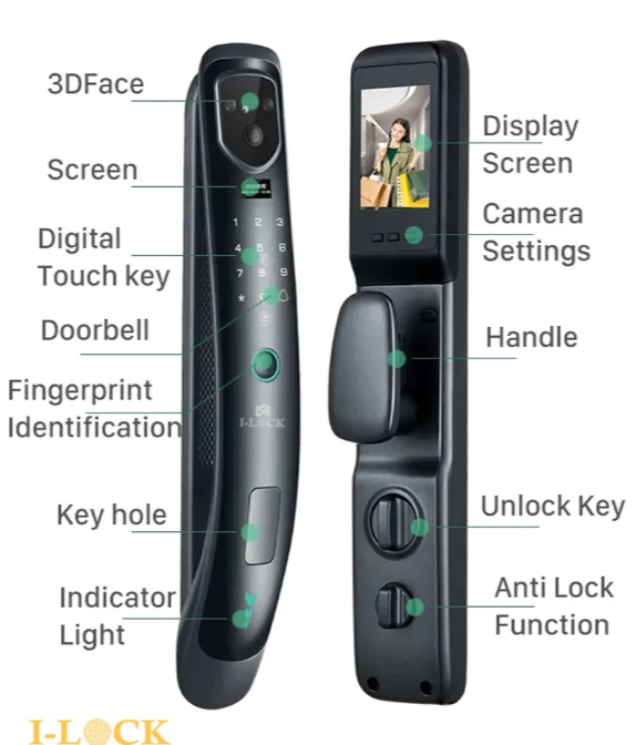 دستگیره تشخیص چهره هوشمند برند I-LOCK مدل: IX6