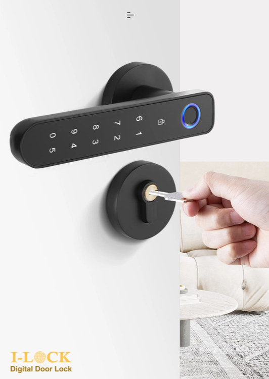 دستگیره اتاقی دیجیتال برند I-LOCK مدل O1