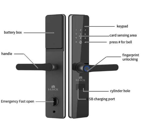 دستگیره دیجیتال برند I-LOCK مدل S8