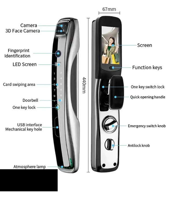 دستگیره هوشمند برند I-LOCK مدل: V1