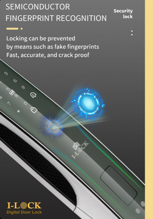 دستگیره تشخیص چهره و سنسور حرکتی هوشمند برند I-LOCK مدل: V3