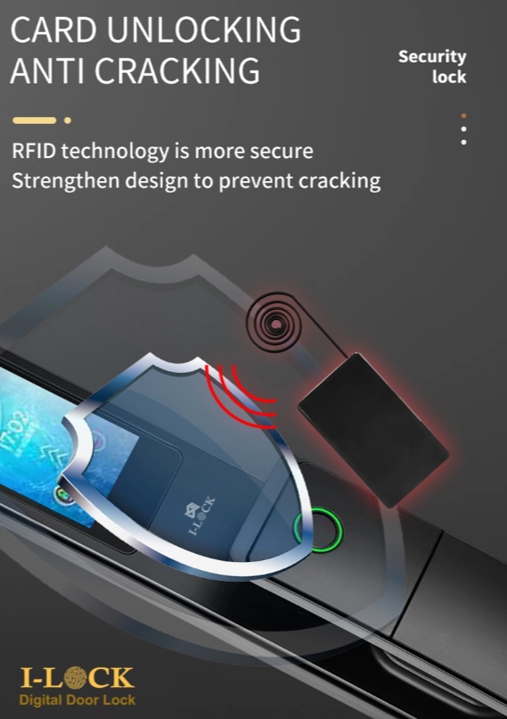دستگیره تشخیص چهره و سنسور حرکتی هوشمند برند I-LOCK مدل: V5