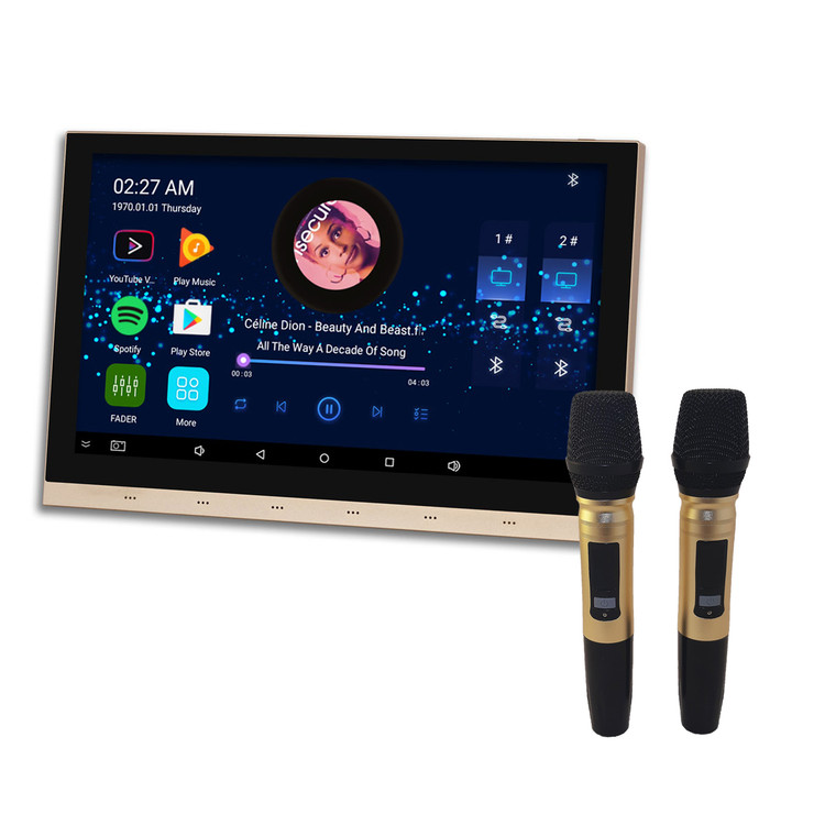 تاچپنل صوتی اندرویدی 10 اینچ 8 کانال 25 وات با میکروفن بی سیم JXA10K