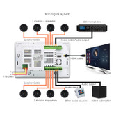 تاچپنل صوتی اندرویدی 10 اینچ 8 کانال 25 وات با میکروفن بی سیم JXA10K