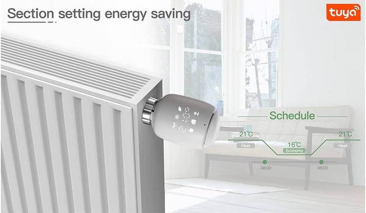 ترموستات شیر رادیاتور هوشمند زیگبی _ MOES