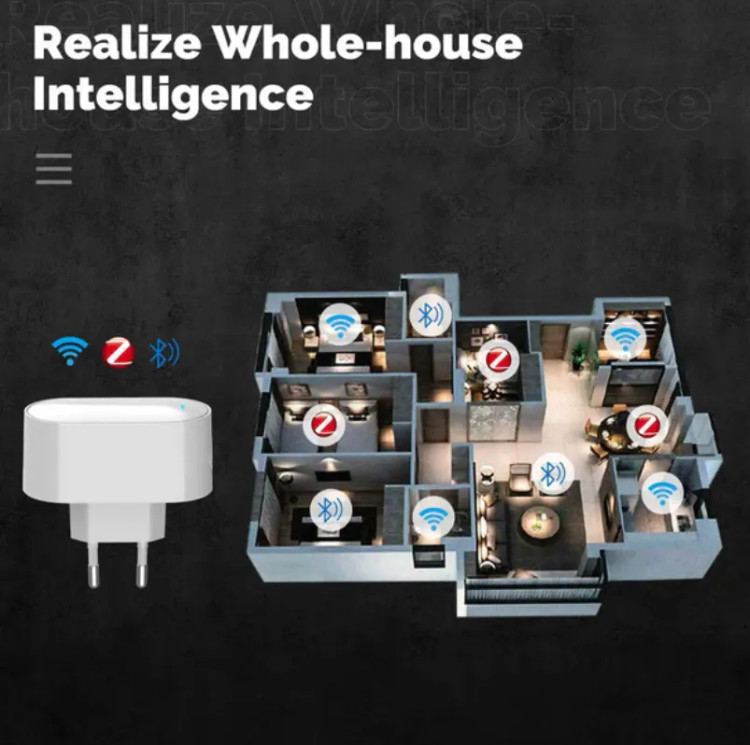 هاب مرکزی هوشمند MOES مدل MPH-S1-EU (دوشاخه دار Zigbee)