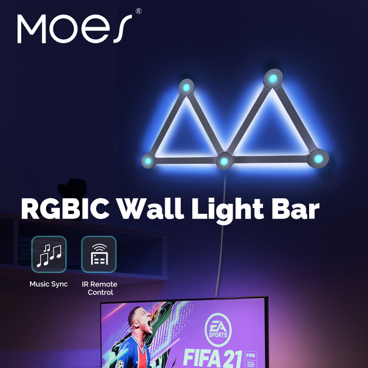 لایت بار RGB هوشمند MOES مدل IL-SL-6P-RIC - کنترلر