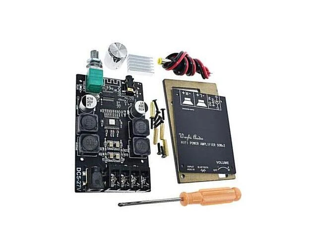 محتویات جعبه آمپلی فایر بلوتوثی BT502