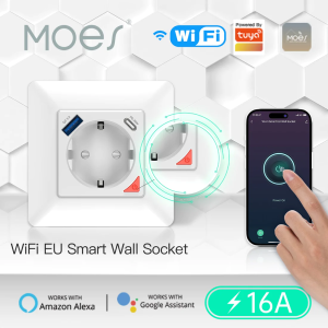 پریز هوشمند WIFI مدل WK-Y-EU-1U1C برند MOES